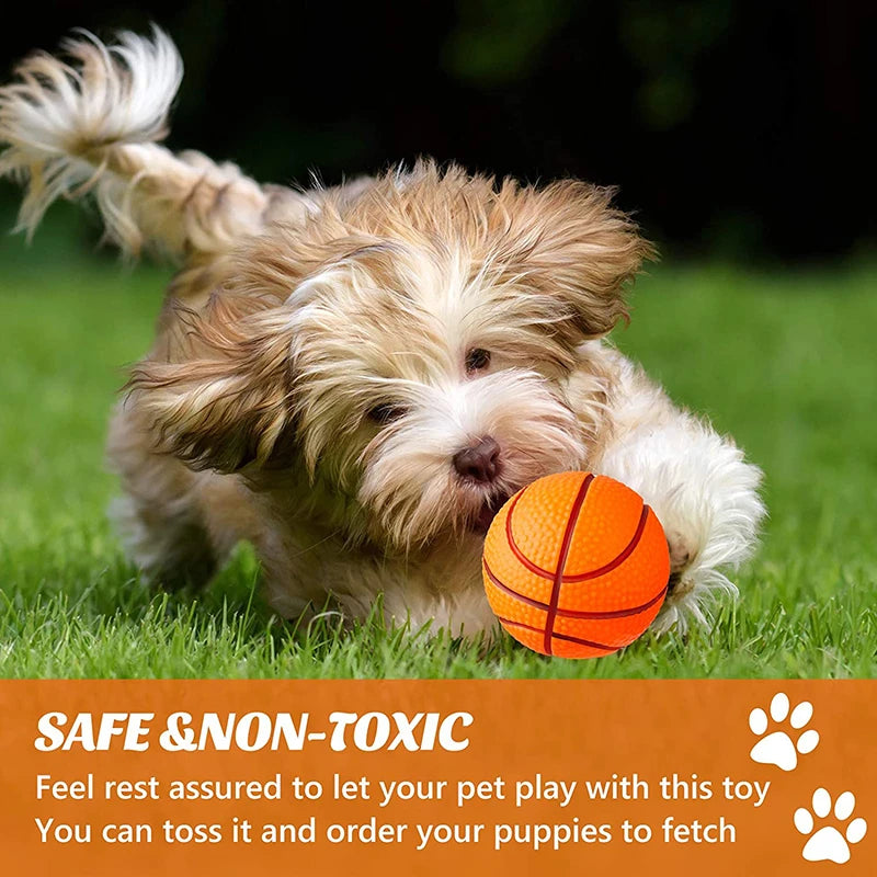 Benepaw Safe EVA Dog Ball Durable Bouncy Fetch Basketball Chew Pet Toys For Small Medium Dogs Traning Puppy Game Interactive