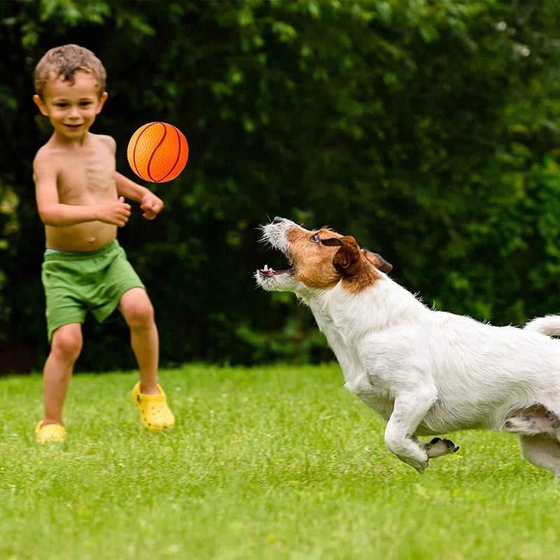 Benepaw Safe EVA Dog Ball Durable Bouncy Fetch Basketball Chew Pet Toys For Small Medium Dogs Traning Puppy Game Interactive