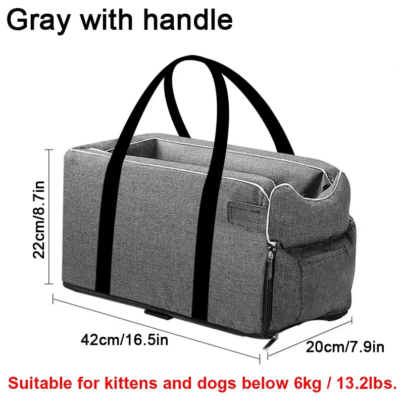 House Cat Accessories Portable Dog Cat Car Seat Travel Companionship  Safety Pet Car Bed Transport Dog Carrier Protection