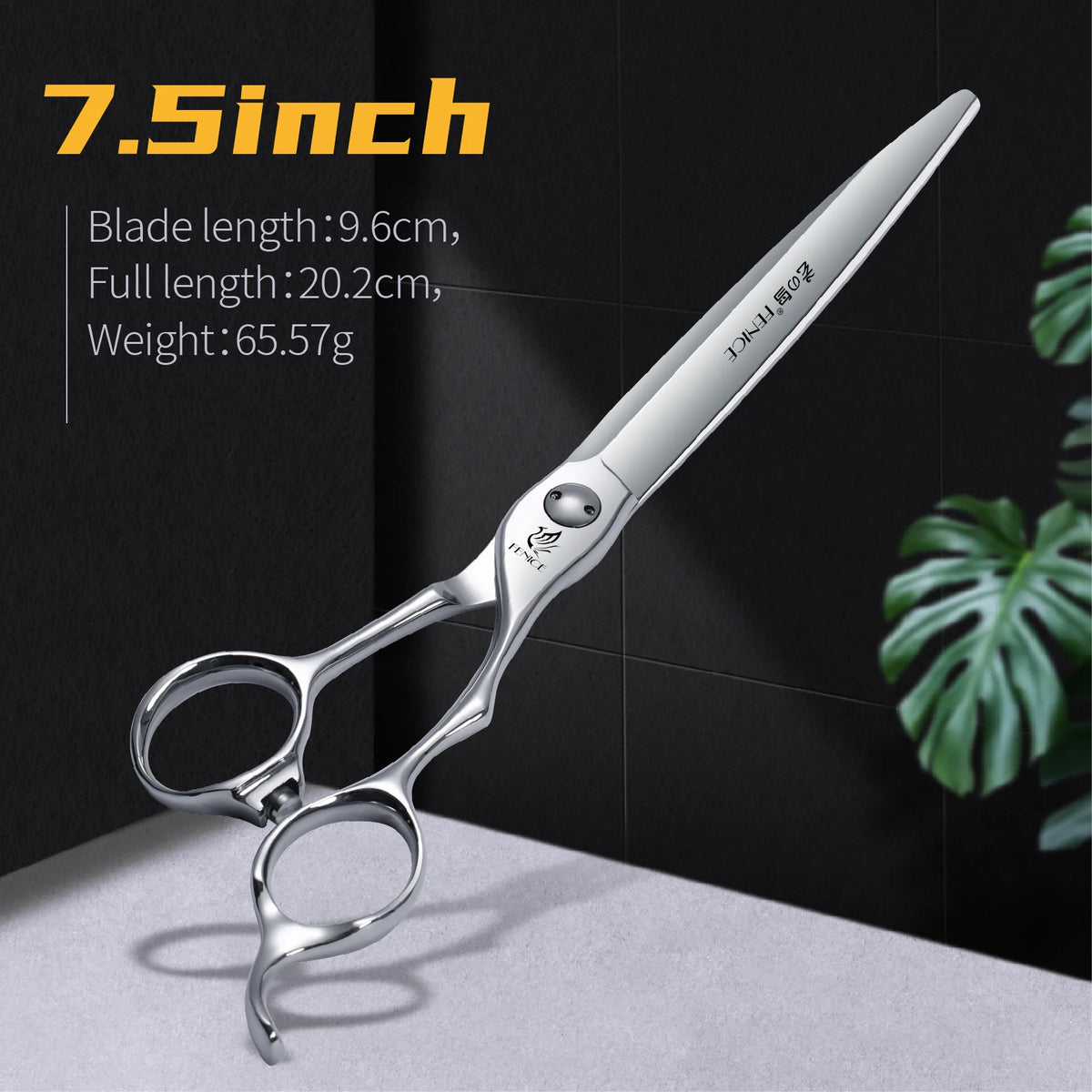 Fenice 7.5/8.0 inch JP VG10 Professional  Pet Grooming Straight Wide Sword Blade Scissors For Pet Groomers Cutting General Shape
