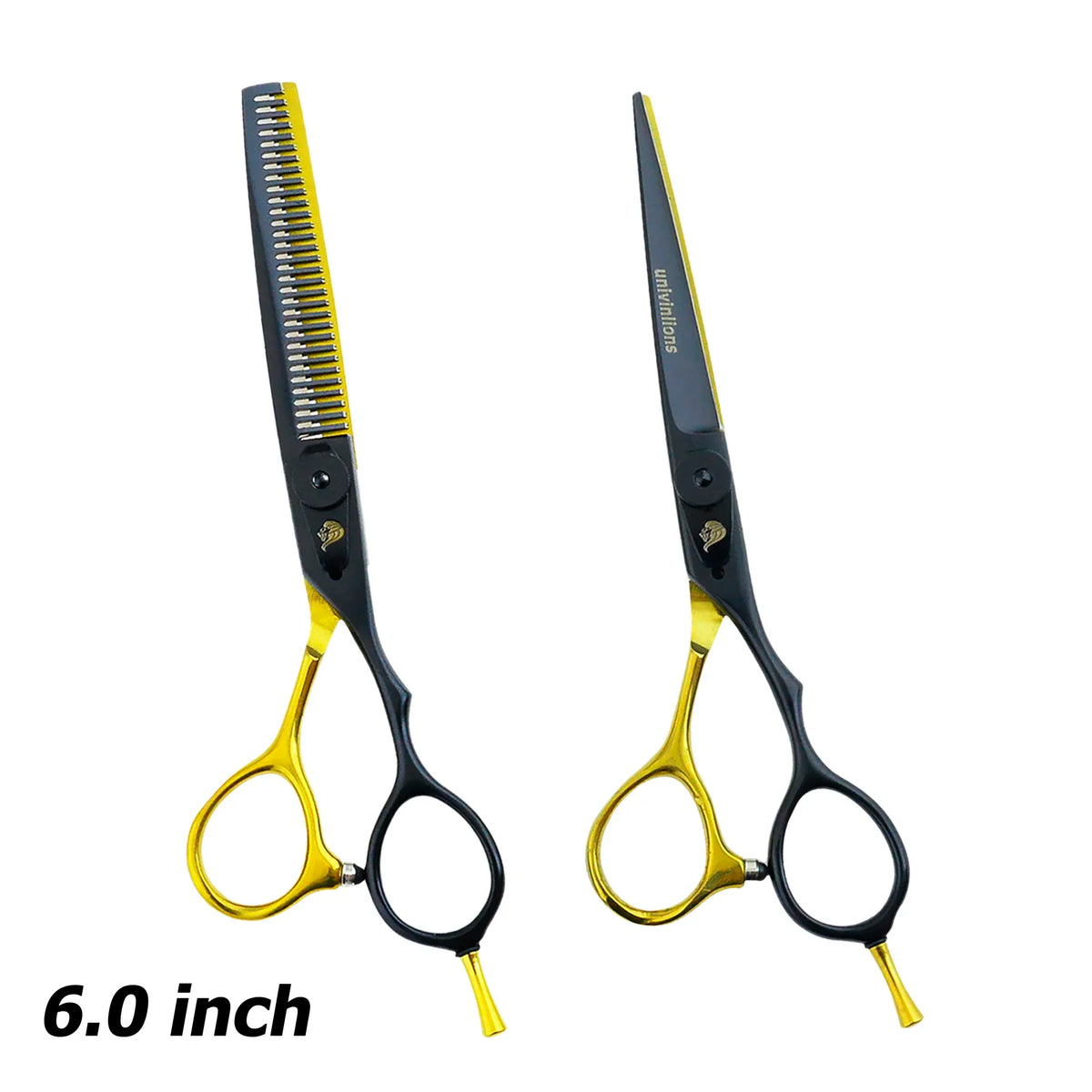5.5/6.0" Black Gold Barber Hair Scissors Pet Grooming Scissor Dog Shears Salon Hairdressing Kit Japan Cutting Thinning Shear