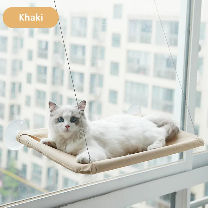 Pet Cats Hammock Kitten Climbing Frame Hanging Cat Bed Suction Cup Bed House Removable Window Hammock Easy Clean Cat Accessories