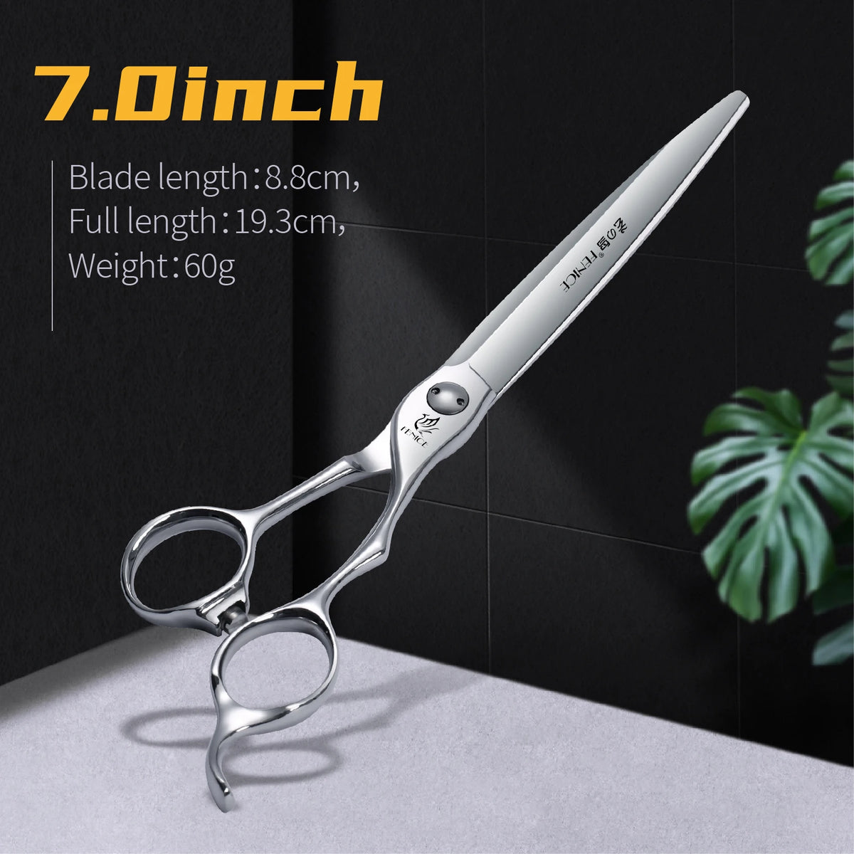 Fenice 7.5/8.0 inch JP VG10 Professional  Pet Grooming Straight Wide Sword Blade Scissors For Pet Groomers Cutting General Shape